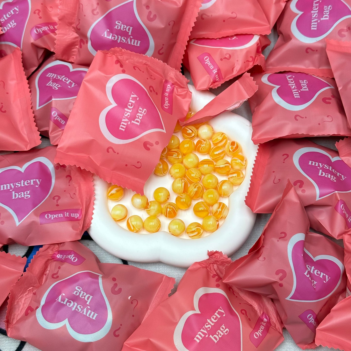 Resin Beads Lucky Game(For keychains, Bracelets, Phone Chains,ETC.)