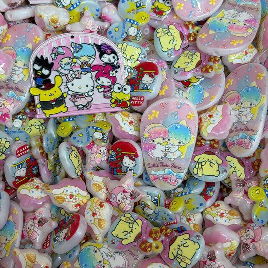 Acrylic beads-Sanrio 6.0(for phone chains, beadable pens, keychains)