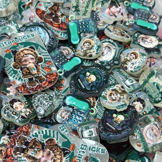 【Last One！！】Acrylic beads –  Coffee SP for beadable pens, keychains, phone chains