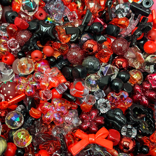Acrylic beads – Vampire’s Kiss for beadable pens, keychains, phone chains